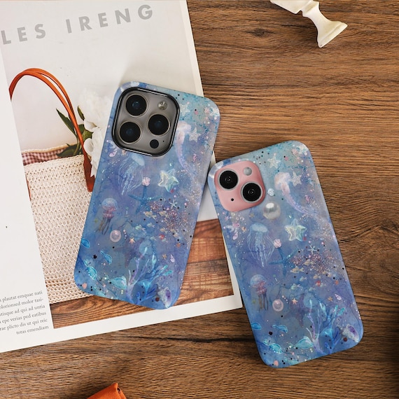 y2k Seabed Dreamy Phone Case Tough/Slim Glossy Cover For 16e iPhone 17 16 15 14 13 Pro Max 16/15/14 Plus X XS XR SE 13/12 Mini 2025 17 Air
