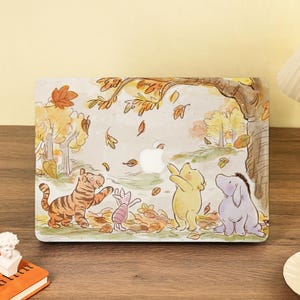 Winnie the Pooh Cute Macbook Hard Protective Case Fit Macbook Pro 16/15/14/13 2024 M3 Laptop Cover For Air 15/13/11 A3241 A3240 2025 M4 M3