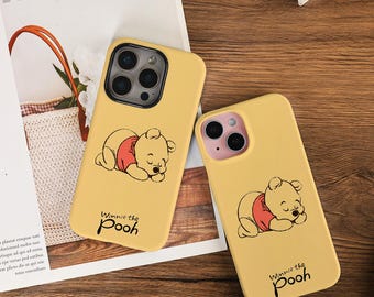 Leuke Winnie de Pooh Telefoon Case Cover Voor Nieuwe iPhone 17 Pro Max 17 Air 17 Pro 16/15/14/13/12 pro max 16 15 14plus 16e 12/13 mini XS X XR SE