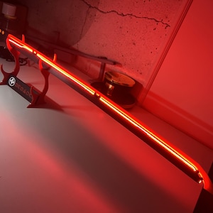 Cyberpunk 2077 Katana LED USB - 3D Printed PLA with Stand Arasaka – Cosplay Prop / Decoration Lamp
