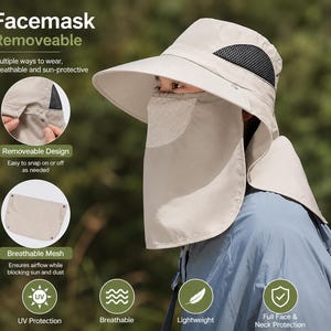 Hat With Neck Protection - Etsy display picture 1