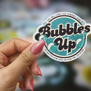 Bubbles Up Jimmy Buffett Song Lyrics Vinyl Sticker, Beach Ocean Surf Decal, Buffett Fan Gift, Parrot Head Gift, Buffett Lover, Turquoise