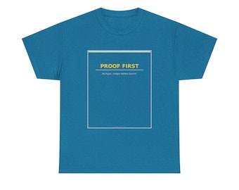 Proof First T-Shirt, No Hype Founder Shirt, Business Ledger Tee
