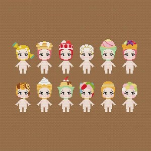 Sonny Angel Sweets Series Cross Stitch Pattern PDF Download - Etsy