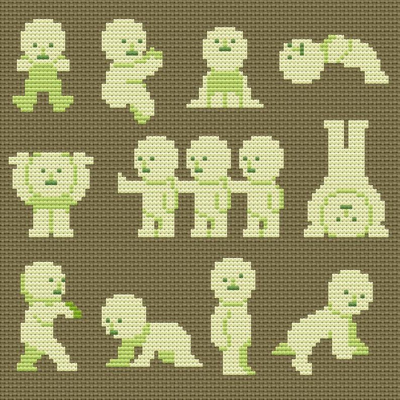 Smiski Cross Stitch Pattern PDF Download - Etsy