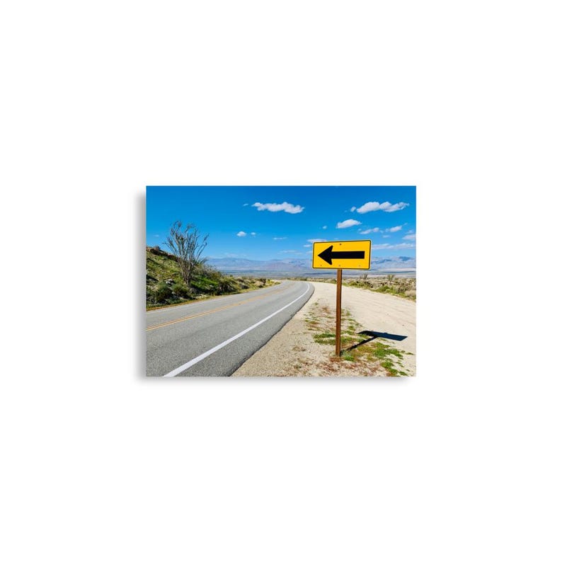 Highway Directional Sign Poster - Etsy