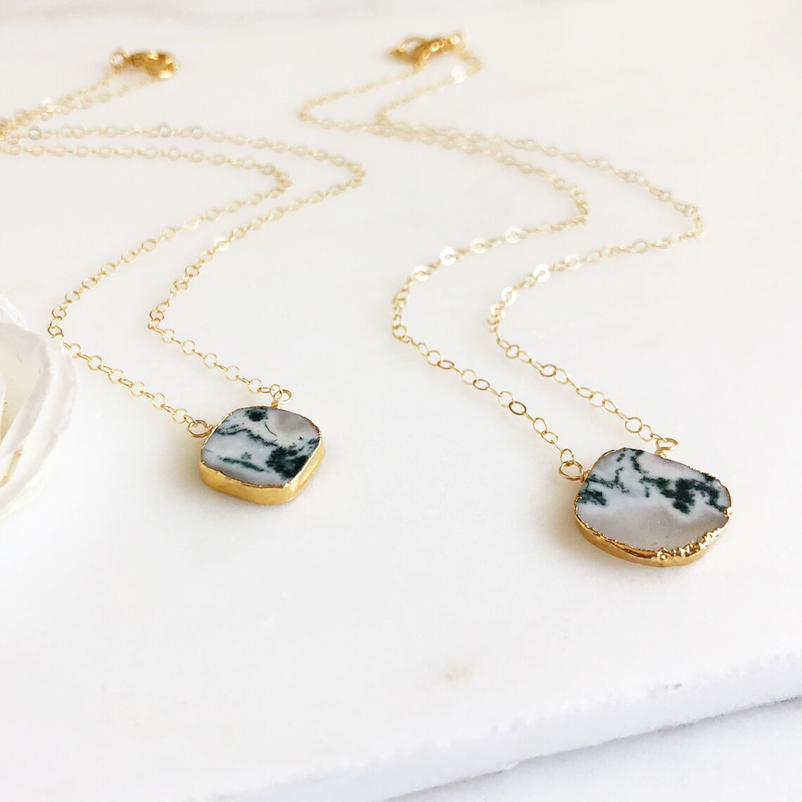 The Stone Slice Necklace main image 0
