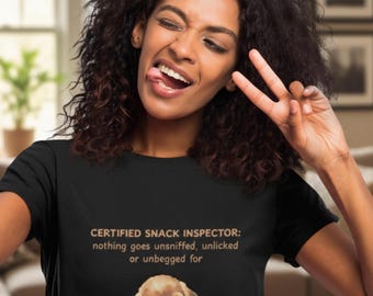 Certified Snack Inspector Puppy T-Shirt, Unisex Tee