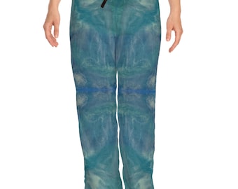 Blue Agate Marble Pajama Bottoms