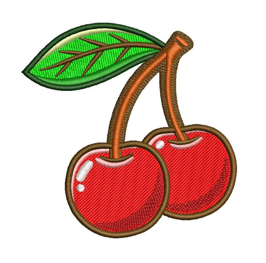 Cherry Embroidery Design (digital Download) - Etsy