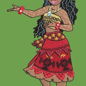 Moana Embroidery Design