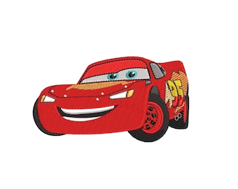 Wzór haftu Lightning McQueen – do pobrania w wersji cyfrowej