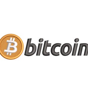 Bitcoin Embroidery Design: Left Chest, Cap Logo (Digital Download)