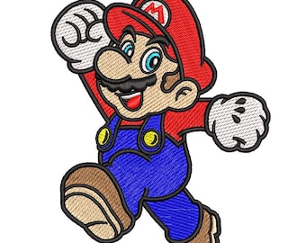 Mario Embroidery Design - Digital Download