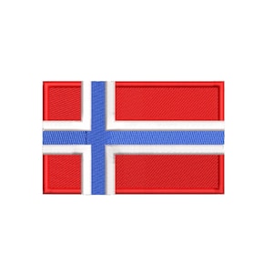 Norway Flag Embroidery Design