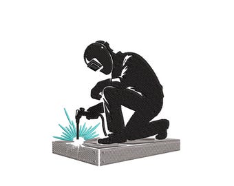Welding Embroidery Design - Digital Download