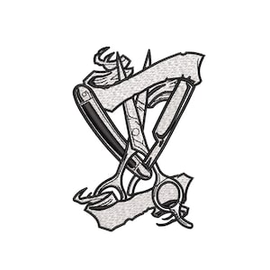 Diseño de bordado de Barbero