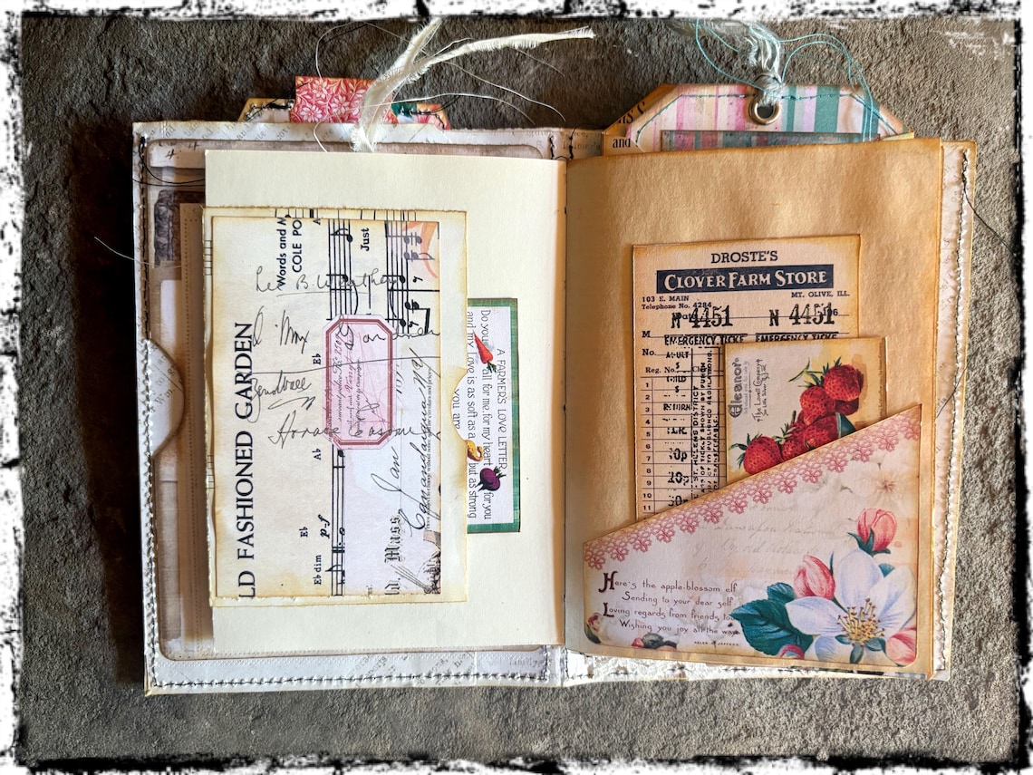 Vintage Pocket Journal - Vintage Summer - Etsy