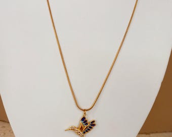 Goldene Kolibri Kette