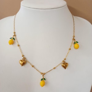Neclace Gold with Lemon Touch