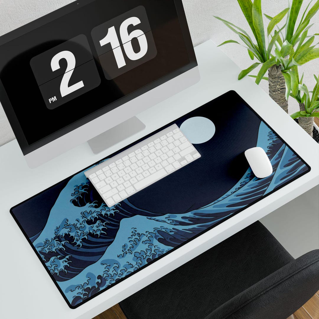 Blue Japanese Wave Desk Mat Ocean Wave Mouse Pad Etsy blue-japanese-wave-desk-mat-ocean-wave-mouse-pad-etsy