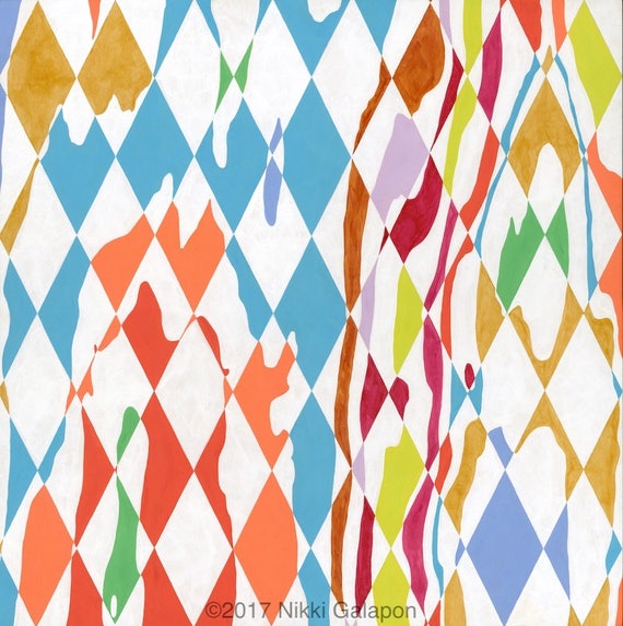 オリジナルの抽象モダンアートアクリル絵画 20