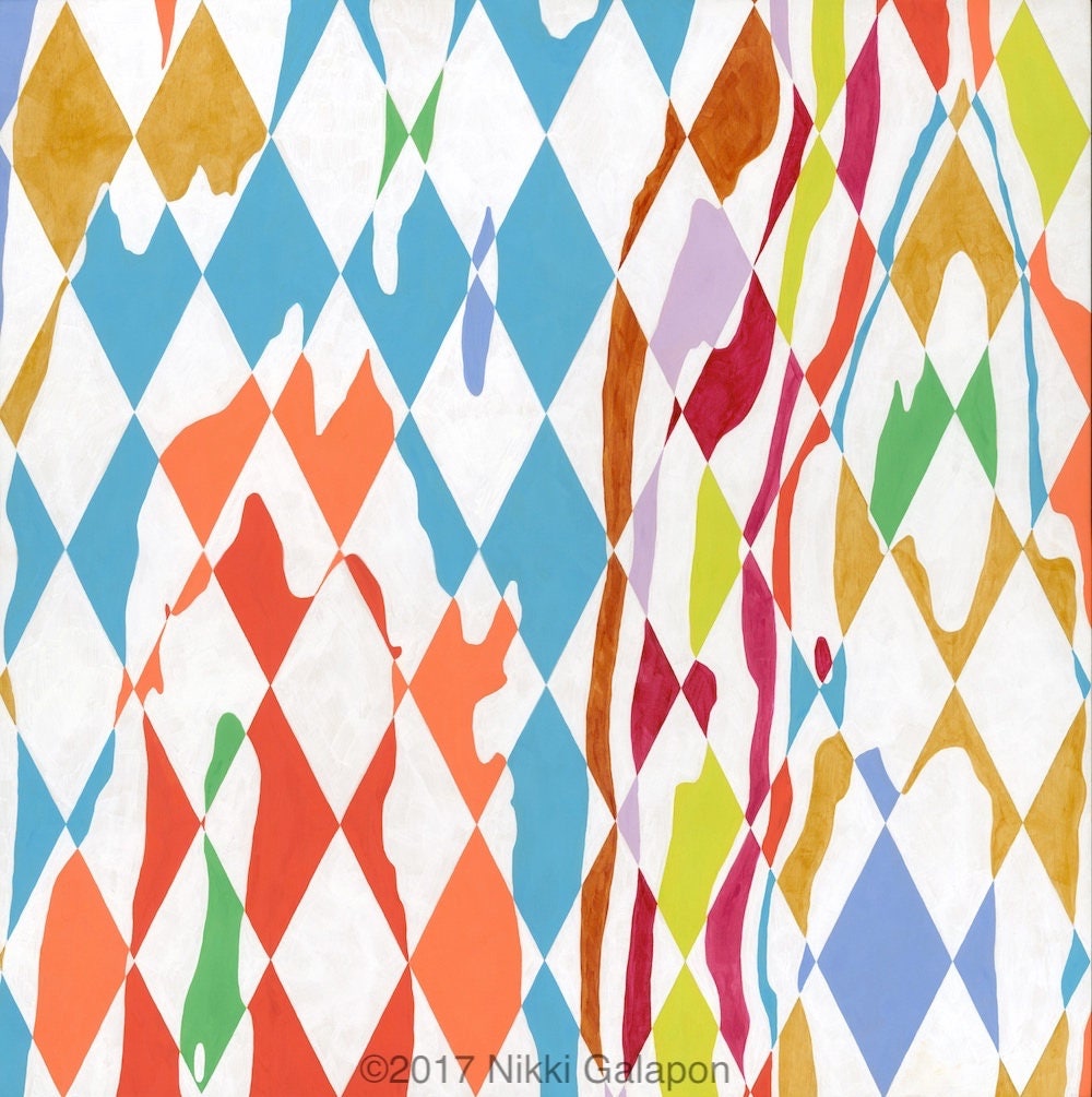 オリジナルの抽象モダンアートアクリル絵画 20
