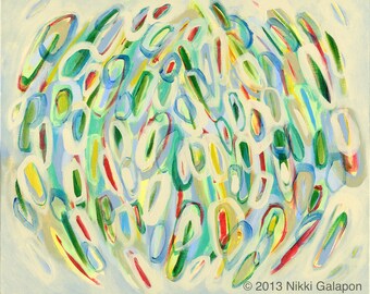 オリジナルの抽象モダンアートアクリル絵画 20