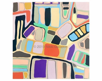 オリジナルの抽象モダンアートアクリル絵画 20