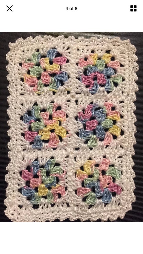 crochet dollhouse blanket