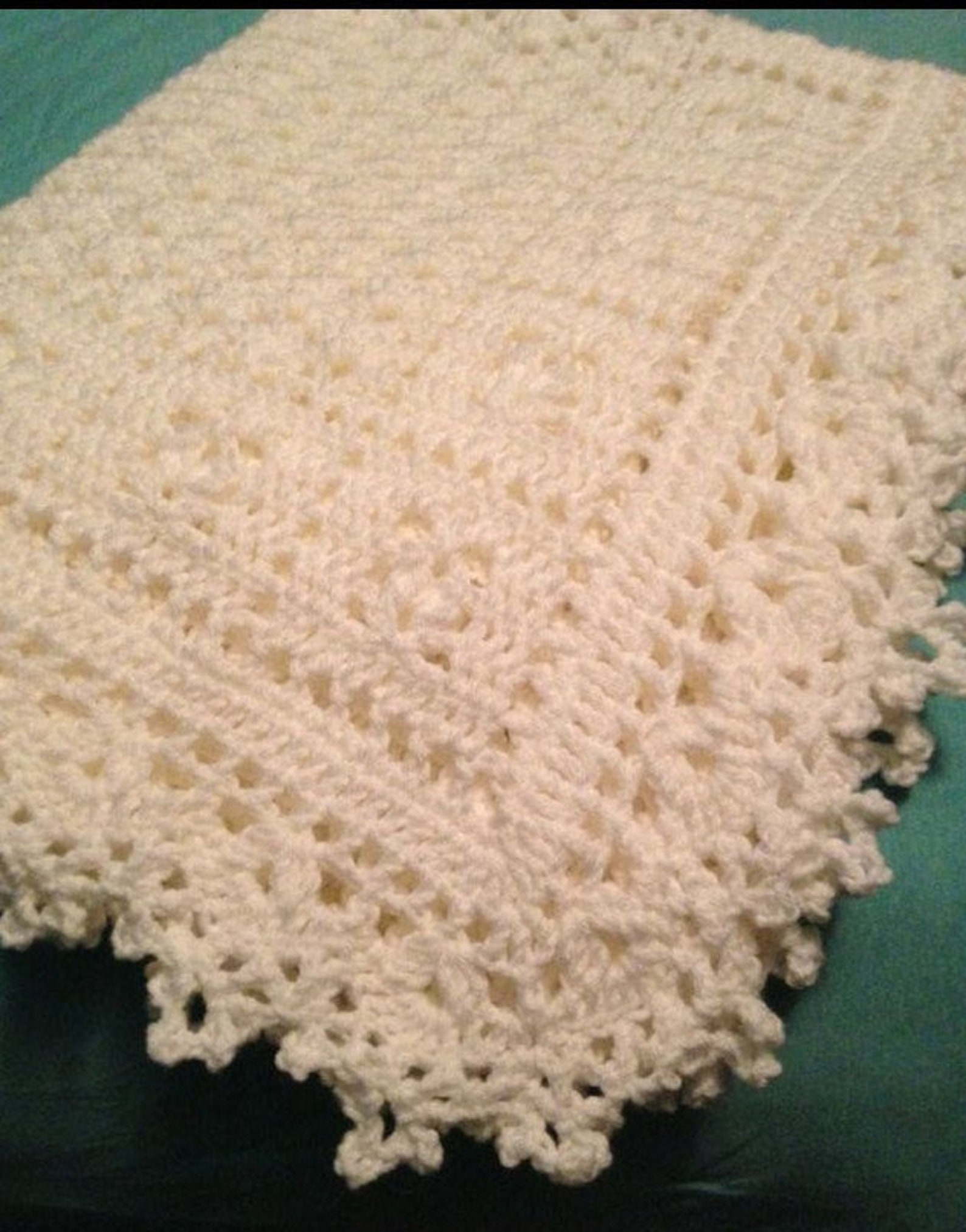 Crochet Sweet Dreams Baby Blanket/Afghan/Throw Ivory White | Etsy