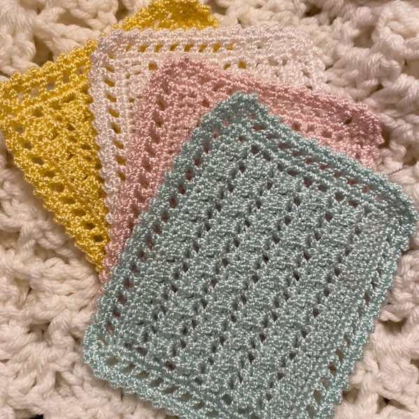 Miniature crochet dollhouse blanket many color choices