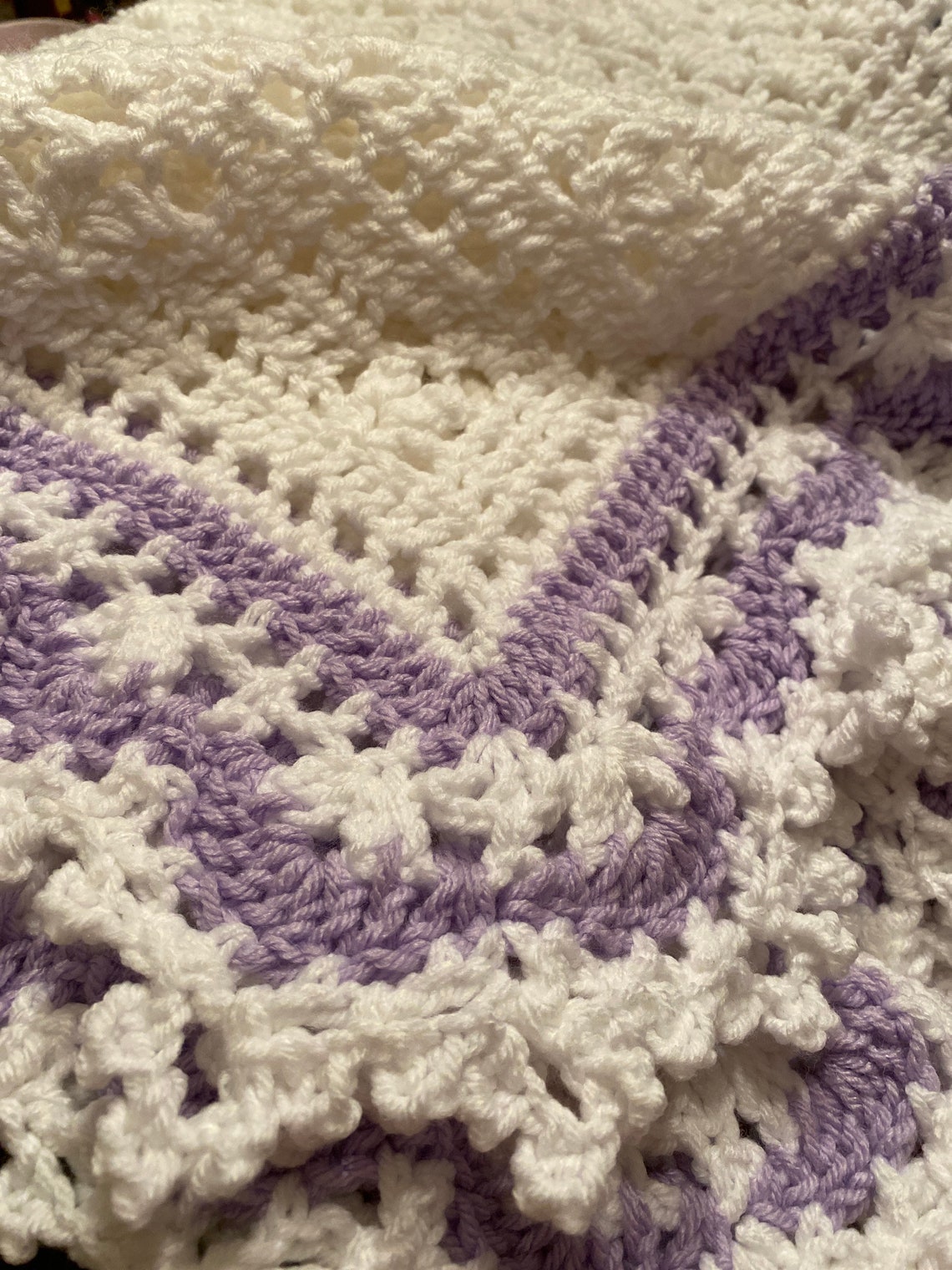 Crochet Sweet Dreams Baby Blanket/Afghan/Throw Ivory White Etsy