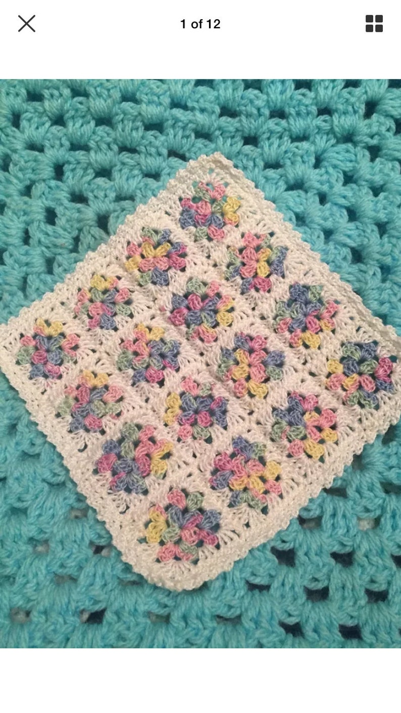 crochet dollhouse blanket