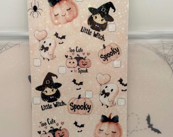 Cute Halloween Savings Tracker, Laminated Cash Stuffing, A6 Budget Binder