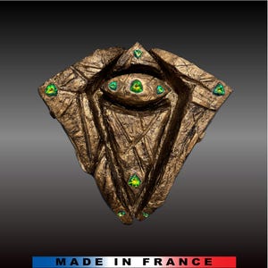 Scultura da parete, fantascienza, arte, manufatto, astratto, contemporaneo, design, immaginario, pronto per l'installazione, certificato di autenticità incluso