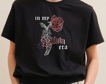 Book  lover gift, bookish shirt, Book crewneck, in my villian era tee,