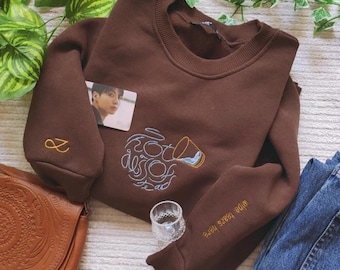 Embroidery oversize sweatshirt -Jk