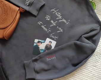 Embroidery oversize sweatshirt -Jk