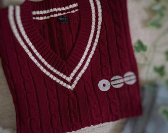 Embroidery oversize sweater - world tour