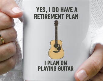 Guitar Player Mug, Guitar Gift, Funny Guitar Mug, Guitarist Retirement Gift, Guitar Lover Coffee Mug, Musician Mug, Guitarist Gift