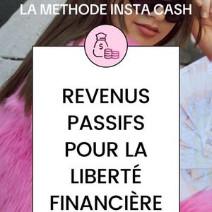 Passive Income Ebook, Financial Freedom, PLR Resale Rights in French, Insta Cash Method