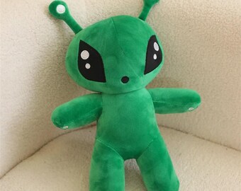 Green Alien Plush Toy Tentacled Horn Alien Monsters Doll Boys Girls Soft Toys Stuffed Throw Pillow kids gifts (30cm)