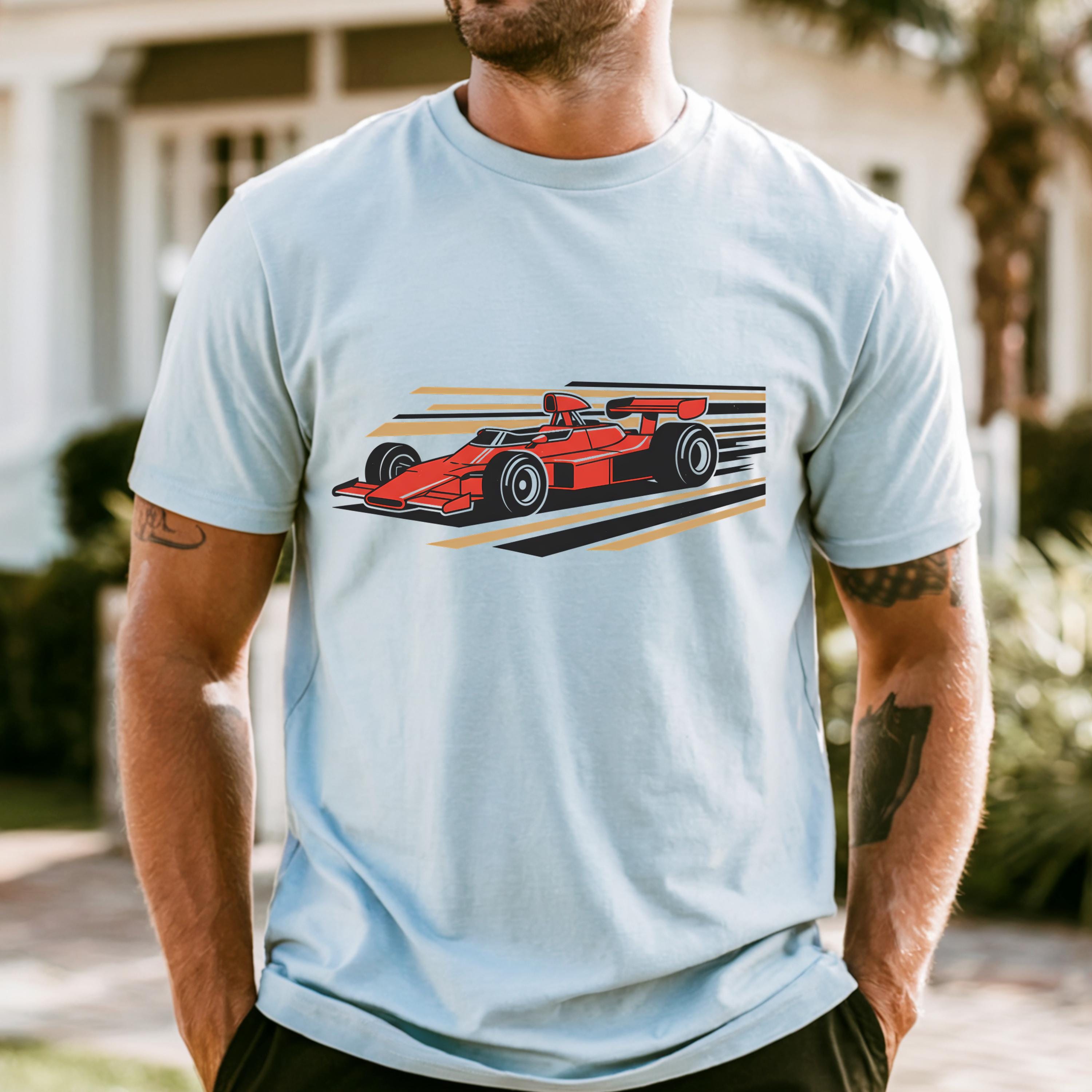 Retro Open Wheel Race Car Shirt, Vintage Motorsport Graphic Tee, Racing ...