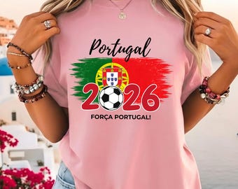 Portugal Soccer Shirt 2026 | World Cup Portugal Fan Tee | Football Supporter Shirt | Portugal Team Outfit