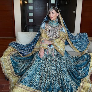 teal blue and gold dress Turquoise Teal Blue and Gold Renaissance Dress Gown Great Sleeves Made to Order!