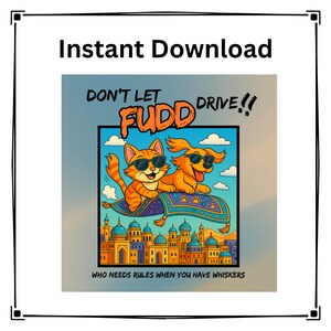 Funny Cat Coloring Pages – Fudd the Cat Sampler (Instant Download PDF)