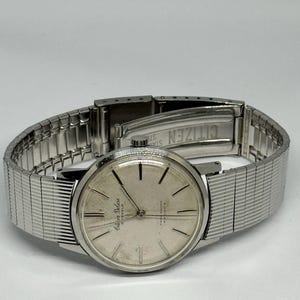 Reloj Citizen Deluxe vintage de cuerda manual para hombre, 21 joyas, brazalete de acero inoxidable, clásico de los años 60.