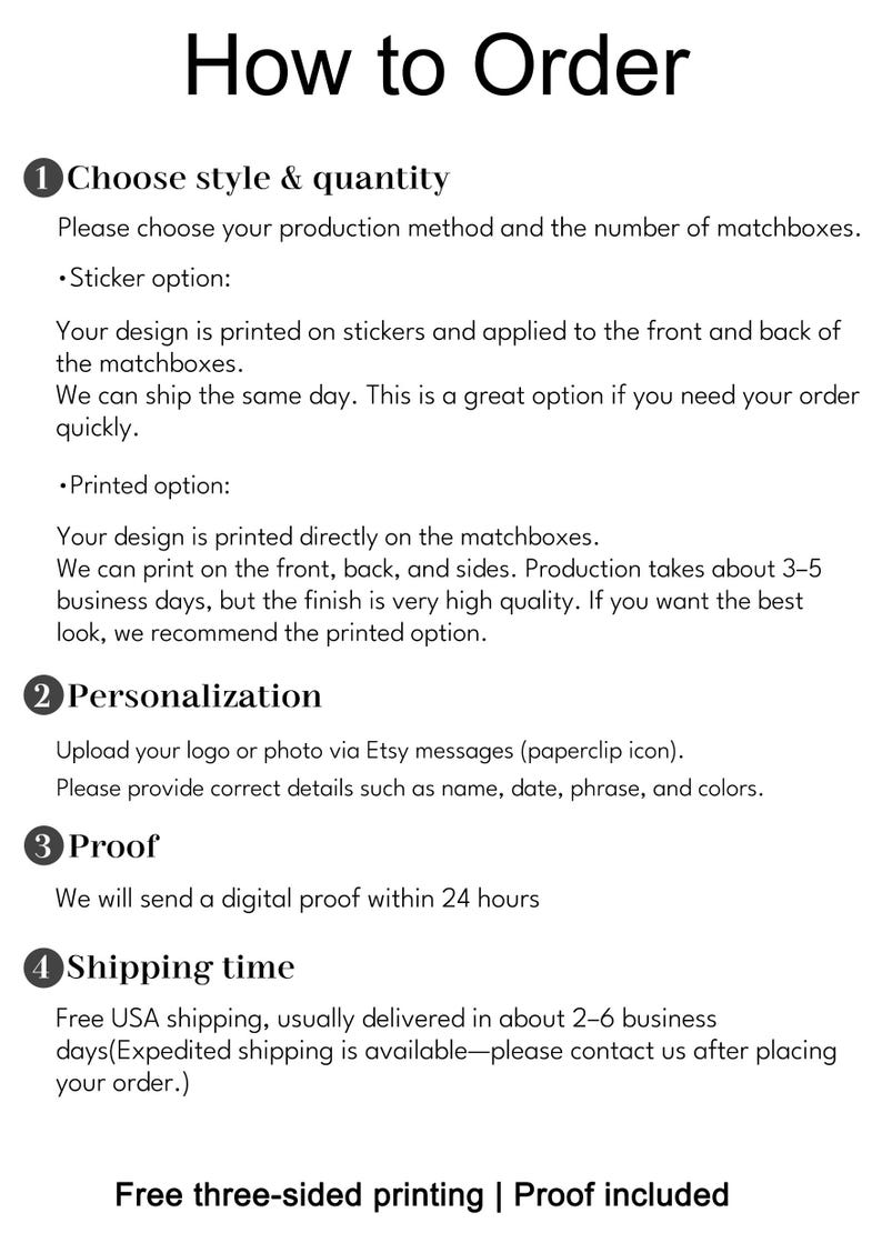 Custom Logo Matchboxes, Three-Sided Printing, Personalized Wedding & Corporate Event Favors, Bulk image 2