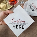 Custom Logo Scented Napkins, Personalized Party Decor